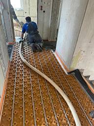 Estrich,Fußbodenheizung mit geringem Fussbodenaufbau 03/2026 EFH &nbsp;&copy;&nbsp;Lothar Teifke