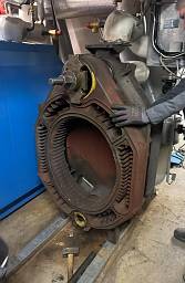 Aufbau Buderus Gliederkessel 450 KW 2025 Mühlacker &nbsp;&copy;&nbsp;Lothar Teifke